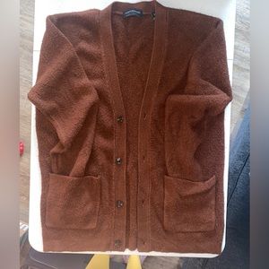 SCOTCH&SODA Brown V Neck Cardigan